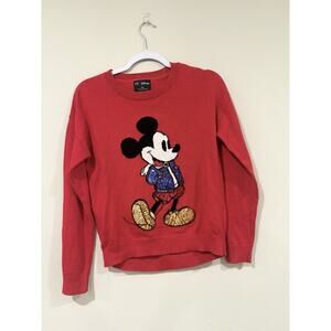 NWOT Gap Kids Disney Mickey Mouse Red Sequin Sweater Limited Edition xXl 2311